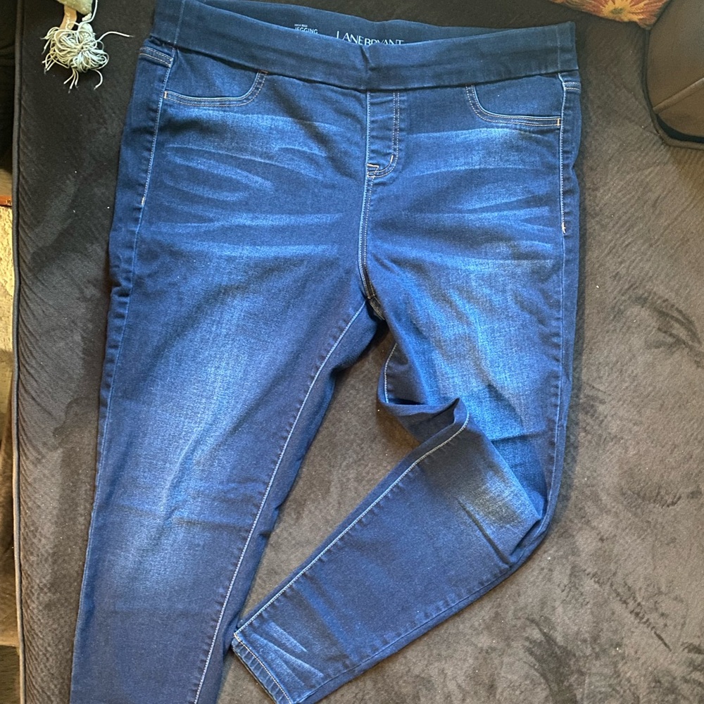 High rise jeggings Lane Bryant pull up super comfy and stretchy
